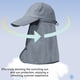 thumbnail image 4 of 3 Maneras de Usar Un Sombrero Protector Solar. Sombrero de Pescador para Senderismo y Pesca, para Hombres y Mujeres, con Secado Rápido, de Béisbol para Exteriores con Chal., 4 of 7