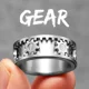 thumbnail image 3 of Fidget Spinner Gear Men Rings Stainless Steel Women Jewelry Punk New in Rock Stranger Things Fashion Accessories Gift Wholesale, 3 of 5