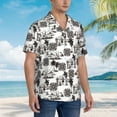 thumbnail image 5 of Balery Beach Print Men's Hawaiian Shirts Short Sleeve Beach Shirt Relaxed Fit Vacation Button Down Shirts-Medium, 5 of 9