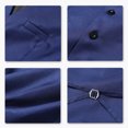 thumbnail image 5 of Cloudstyle Men's V-Neck Dress Suit Business Casual Waistcoat 5 Button Slim Fit Waistcoat, 5 of 5