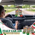 thumbnail image 4 of 16-pack Italian car air freshener fragrance hanging paper freshener double-sided printed Italian souvenir travel gift suitable for cars, home, closet, travelers, women, men, 4 of 5