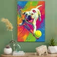 thumbnail image 2 of Dogo Argentino Dog Stretched Canvas Size 8x12 Tennis Canvas – Cute Dogo Argentino Canvas Wall Art of Puppy Playing Tennis, Perfect for Dog and Sports Fans, 2 of 5