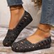 thumbnail image 1 of MKLEKYY Sandalias para Mujer Sandalias de Mujer Moda Nuevo Patrón Verano Hueco Transpirable Cómodo Punta Redonda Suela Plana Zapatos Casuales, 1 of 4