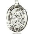 thumbnail image 3 of Extel Medium Oval Pewter St. Joseph Medal, Made in USA, 3 of 10