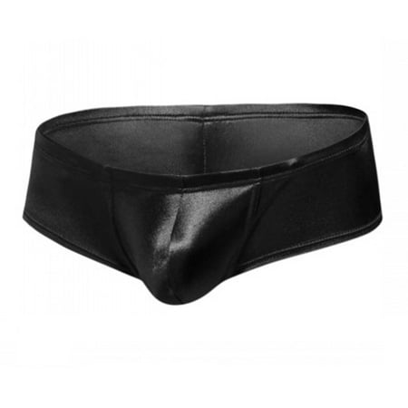

HEVIRGO Men Solid Color Low Rise Sexy U Convex Bulge Pouch T-Back Thong Briefs Underwear