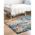 thumbnail image 3 of Rugs.com Carnevale Collection Rug – 4' x 6' Blue Medium Rug Perfect For Entryways, Kitchens, Breakfast Nooks, Accent Pieces, 3 of 5
