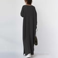 thumbnail image 5 of Ketyyh-chn99 Blouses pour Femmes Mode Chic Grande Taille Décontractée Robe de Plage Robe de Plage Automne Décontractée Ample Mini-Robe Noir,m, 5 of 5