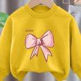 thumbnail image 4 of TOWED22 Toddler Baby Girl Boy Outfits Clothing Set 2pcs Long Sleeve Graphic Print T Shirt and Joggers Pants Fall Winter Clothes Casual(Yellow,3-4 Y), 4 of 5
