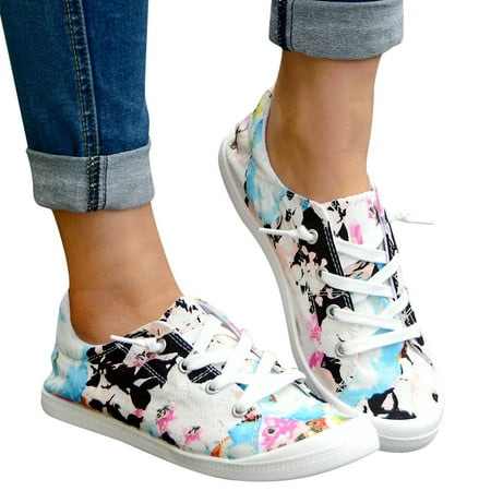 

Women Shoes Floral Shoes for Women Dressy Casual Shoes Flat Soled Slip in Shoes Women Casual Soft Soled Comfortable Casual Womens Shoes Casual Dress Shoes