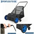 thumbnail image 2 of 21-In Push Lawn Sweeper with 3.5 Cu. Ft. Hopper Bag, 2 Spinning Brushes and Durable Steel Frame, 2 of 7