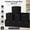 Black, variant on Fabric Storage Bins Cubes with Handles, Foldable Cube Organizer for Clothes and Accessories, Set of 3 Grey Gold 11x11x11