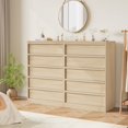 thumbnail image 4 of Danolapsi Tall 5 Drawer Dresser for Bedroom,Modern Closet Chest of Drawers with Storage Freestanding,Modern Dresser Organizer for Bedroom,Living Room, Natural Oak, 4 of 7
