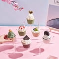 thumbnail image 3 of Soporte de exhibición de acrílico de 3 niveles, soporte transparente para cupcakes, soporte de exhibición de postres en forma de media luna, torre, 3 of 7