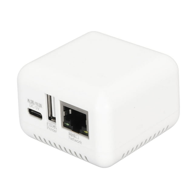 Print Server, USB 2.0Print Server ForXP 3.4 , Supports Image Printing, Multiple Interfaces, Maximum Support 256GB, Compatible With Most USB Printers