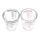thumbnail image 4 of 2 Pcs 30ML Glass Measuring Cup Espresso Shot Glass Ounce Cup with Scale Kitchen Measure Tool Supplies (Black/Red), 4 of 4