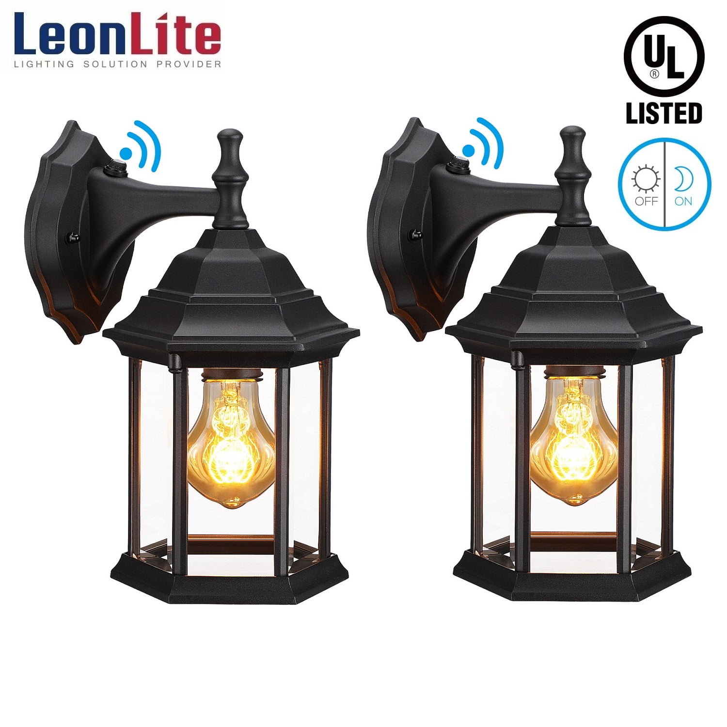 Details about   Patio Lantern LED Porch Wall Solar Lights LED Outdoor Wall Lighting Dusk to Dawn 