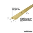 thumbnail image 3 of M-D Building Products 79012 1-1/4 In. X 36 In. Satin Brass Aluminum Seam Binder w/ Screw Nails, 3 of 6