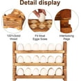 thumbnail image 7 of Quanmin 3 Layers Wooden Egg Holder, Stackable with 36 Firewood Egg Collecting Rack,Countertop Storage Rack,Kitchen Storage for All Ages, 7 of 7