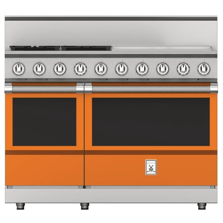 Hestan KRG485GD-LP 48 Inch Wide 7.2 Cu. Ft. Free Standing Gas Range, 48" 5 Burner (w/Griddle), Stainless Steel