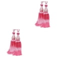 thumbnail image 1 of Toystoory 2 piezas de accesorios de habitación multiusos, cortina con borlas, decoración del hogar, tejido a la moda, fácil de duradero, rosa Rosa 1 2Conjunto, 1 of 6