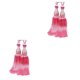 thumbnail image 1 of Toystoory 2 piezas de accesorios de habitación multiusos, cortina con borlas, decoración del hogar, tejido a la moda, fácil de duradero, rosa Rosa 1 2Conjunto, 1 of 6
