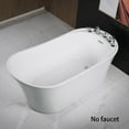 thumbnail image 6 of WOODBRIDGE 59" Freestanding Bathtub Contemporary Soaking Tub BTA0083, 6 of 7