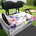 thumbnail image 4 of chaqlin Golf Cart Seat with Pockets Soft, Compatible with Sports Golf Carts Golf Cart Seat Covers(Hummingbird Floral Watercolor Print), 4 of 8