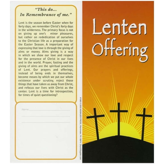 $40 This Do in Remembrance of Me Lenten Dollar Coin Folder Pkg of 50