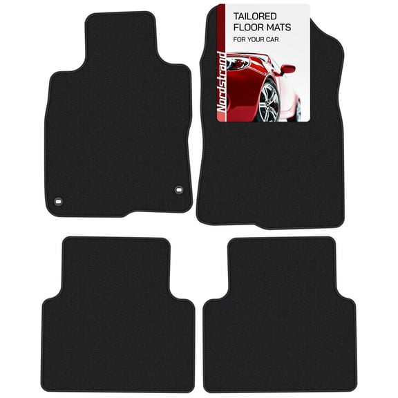 Floor Mats for Honda Civic 2016 2017 2018 2019 2020 2021 - Custom Fit for Civic 10th Gen Hatchback Coupe Sedan - 1st and 2nd Row Set - 30oz Heavy Duty Carpet Mat - All Weather Car Liner Accessories