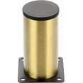 thumbnail image 6 of ABCISI 4PCS 4 Inch Stainless Steel Furniture Legs, Feet Metal Cabinet Desk Legs,Golden Round Metal Furniture Risers Coffee Table Replacement Legs Heavy Duty Sofa Legs TV Stand Legs Dresser Chair Legs, 6 of 13
