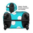 thumbnail image 2 of Fuzoiu Aqua And White Polka Dot Print Suitcase Cover,Washable Luggage Covers for Suitcase,Elastic Luggage Protector Cover,Scratch Resistant Travel Suitcase Covers-X-Large, 2 of 7