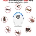 thumbnail image 5 of Ultrasonic Pest Repellent - Ultrasound Pest Control for Spiders, Mosquitoes, Mice, Cockroaches, Rats, Bugs, Ants, Insect Repellent (1 Pack), 5 of 6