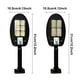 thumbnail image 3 of Bewildely Luz de pared solar Sensor de movimiento al aire libre Inducción del cuerpo Lámpara de noche automática Iluminación de control remoto Patio Iluminación y accesorios MAZORCA Bewildely HA073231-02, 3 of 6