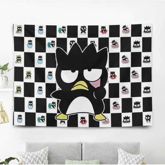 Tapestry for Badtz Maru Bedroom Dorm wall hanging Poster Backgrounds Banner Party Wall Art Decorations Kids Girls Teens Gifts Funny 40×60 inch
