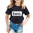 thumbnail image 3 of Phcqqok Fourth of July Shirt Trendy Girls Happy Birthday Print T Shirt Cute Short Sleeve Top for Teen Kids Casual Comfortable Tee for Fans and Present 6-7 Years, 3 of 6