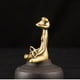 thumbnail image 5 of Adorno de mesa Sit Zen Yoga Decoración de escritorio Forma de animal Escultura de latón Quemador de incienso para oficina en casa tholdsy HA005412-00, 5 of 6