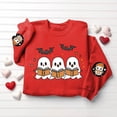 thumbnail image 7 of Enjoytime Womens Crewneck Sweatshirt Halloween Cute Ghost Graphic Long Sleeve Oversized Sweatshirts Fall Fashion Vintage Pullover Tops, 7 of 7