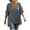 Gray, variant on Diufon Linen Shirts for Women Dolman Short Sleeve Button Notch-Neck Pullover Casual Loose Crinkle Gauze Blouses