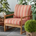 thumbnail image 2 of Greendale Home Fashions Outdoor 2-Piece Reversible Deep Seat Cushion Set, Watermelon Stripe, 2 of 7