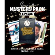 Baseball Mystery 5 Packs (Random Autographed, Relic & Rookies Trading Cards) - Premium Autographed Mystery Cards