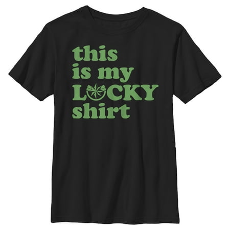 Boy s Marvel Captain Marvel St. Patrick s Day This Is My lucky Shirt Graphic Tee Black Medium