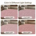 thumbnail image 7 of ODIKA 8'x10' Ultra-Soft Area Rug, Pink Purple Dusty Plaid Ornamental Motif Geometric Checkered None Washable, Bare feet friendly, Silk-Touch for Bedroom, Under Sectional, 7 of 7