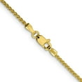 thumbnail image 7 of Auriga Fine Jewelry 10K Yellow Gold 1.5 mm Diamond-cut Wheat Chain Necklace for Women 16", 7 of 7