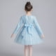 thumbnail image 5 of Vestido de princesa para niñas, otoño e invierno, vestido de malla hinchada, para niñas de 3 a 15 años, de talla mediana y grande, vestido de boda para niñas de flores, 5 of 5