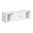 thumbnail image 1 of Pemberly Row Chipboard Wall Mounted Floating Hutch with 2 Doors in White, 1 of 10