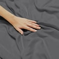 thumbnail image 6 of Lux Decor Collection King 6 Piece Sheets Set - Microfiber 16 Inch Deep Pocket Bed Sheets - Dark Gray, 6 of 8
