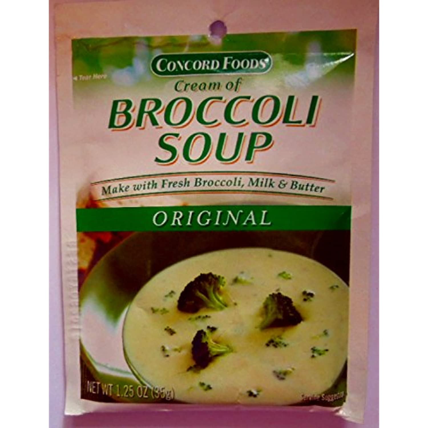 Concord Foods, Cream Of Broccoli Soup Mix 2 Of 1.25Oz Packet