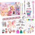 thumbnail image 3 of Caja de regalo de calendario de Adviento de Navidad para niñas y niños, joyería DIY, horquilla de juguete, calendario de cuenta regresiva de 24 días, regalos de Navidad de Año Nuevo, 2024, 3 of 4
