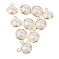 thumbnail image 4 of 10 Unids Perlas Perlas Mujeres Colgante Collar Accesorio orificio 8 mm Sunnimix Accesorio pendiente de la gota de la perla, 4 of 5