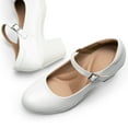 thumbnail image 5 of Dream Pairs Womens Low Block Heel Mary Janes Pump Shoes Arch Support Round Toe Slip On Dress Work Wedding Shoes, 5 of 8